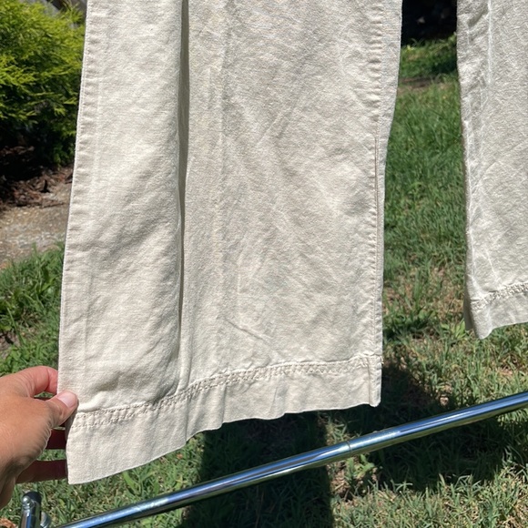 Free People wide leg linen pants - size 10 - Picture 3 of 7